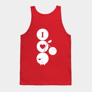 I Love Cherries (white print) Tank Top